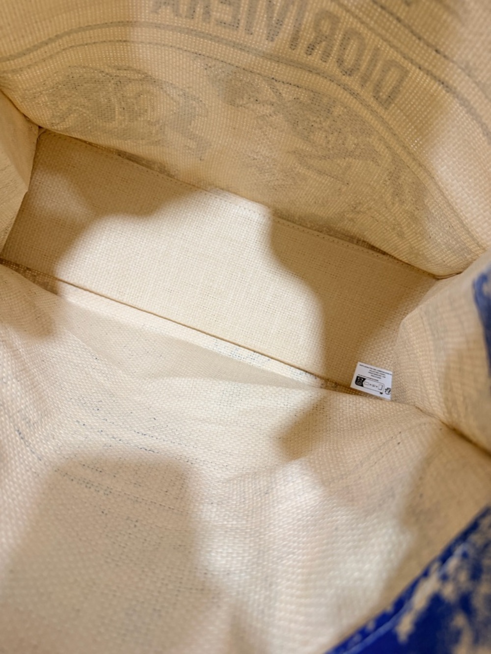 CHRISTIAN DIOR Beauty Diorivera BLUE STRAW TOTE - NIB - Picture 4 of 6